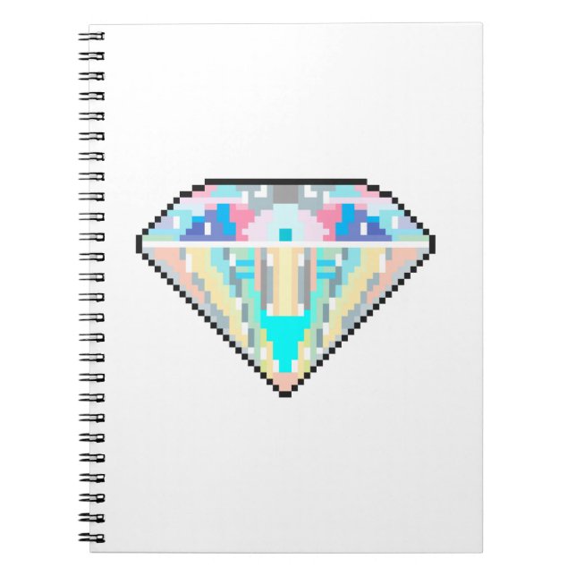 Pixel art diamant gem anteckningsbok (Framsidan)