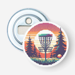 Pixel Art Discgolfbana Flasköppnare