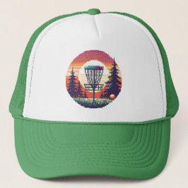 Pixel Art Discgolfbana Keps