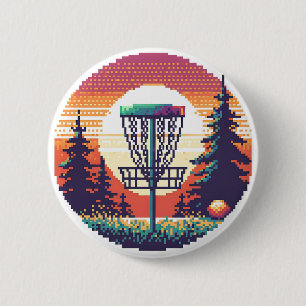 Pixel Art Discgolfbana Knapp
