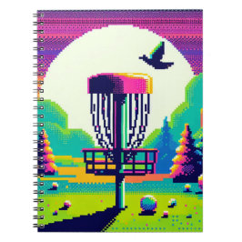 Pixel Art Disk Golf Course Anteckningsbok