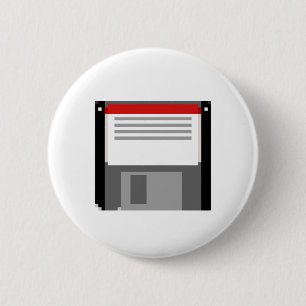 Pixel art-diskett knapp