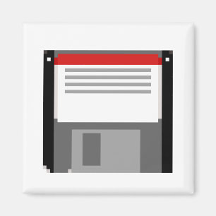 Pixel art-diskett magnet