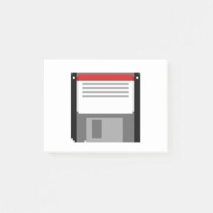 Pixel art-diskett post-it block