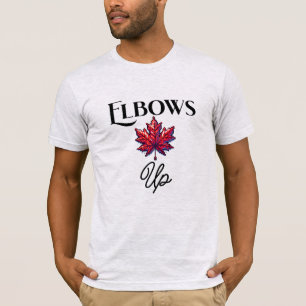 Pixel Art Elbows upp   Kanadas support och Ally T Shirt