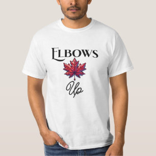 Pixel Art Elbows upp   Kanadas support och Ally T Shirt