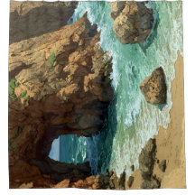 Pixel art grotta på stranden