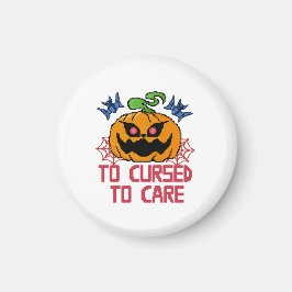 Pixel Art Halloween Pumpkins, Döskallar och Fladde Magnet