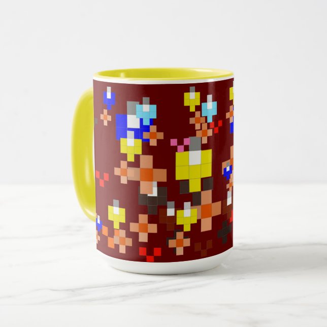 Pixel Art Impressionism - Sommaren 2023 Mugg (Framsida vänster)