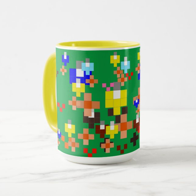 Pixel Art Impressionism - Sommaren 2023 Mugg (Framsida vänster)