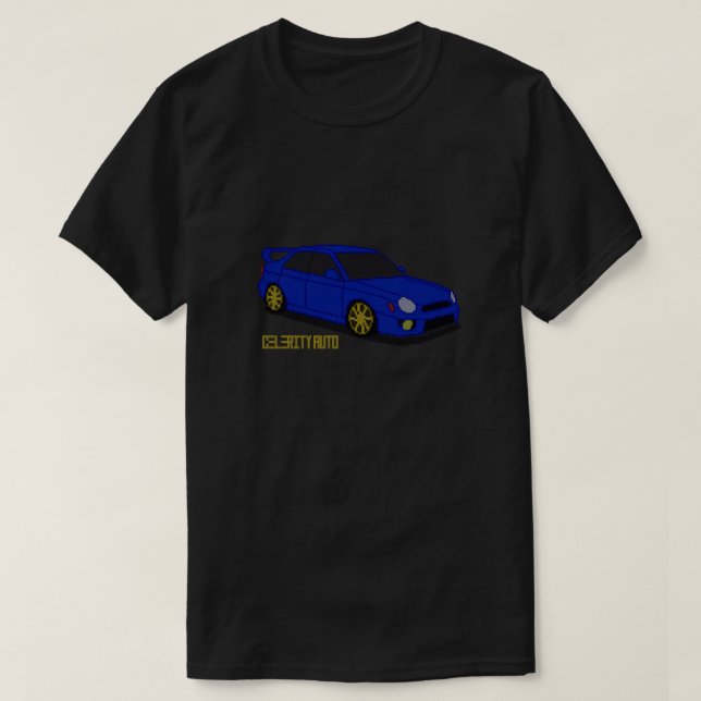 Pixel Art JDM Legend Bugeye Rally T Shirt (Design framsida)