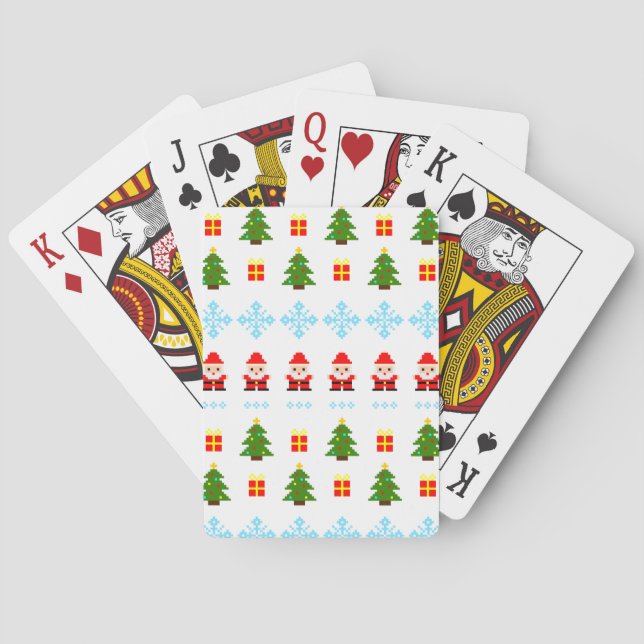Pixel Art Jul Casinokort (Baksidan)