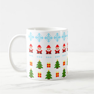 Pixel Art Jul Kaffemugg