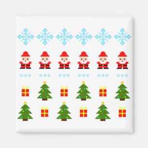 Pixel Art Jul Magnet
