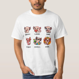 Pixel Art Känslor Axolotl T-Shirt Collection