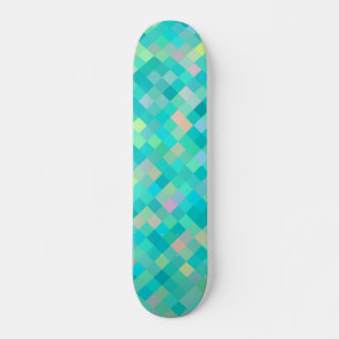 Pixel Art Multifärgad Mönster Mini Skateboard Bräda 18,5 Cm