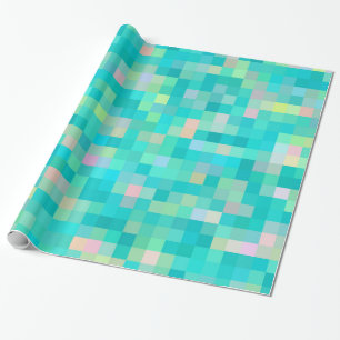 Pixel Art Multifärgad Mönster Presentpapper
