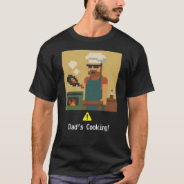 Pixel Art Pappa's Cooking, Perfekt för Fars dag T Shirt