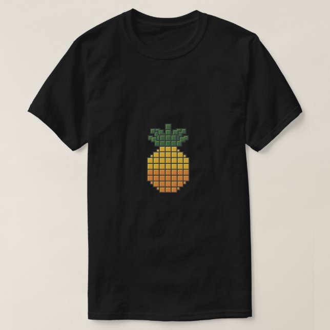 Pixel Art Pineale - enkel design T Shirt (Design framsida)