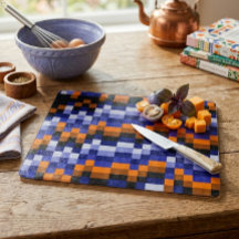 Pixel Art Pop Dekorativ Glasskärbräda