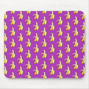 Pixel Art-Redo för att äta Gult Banana Mönster Musmatta
