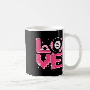 Pixel Art Retro 60s 70-tal Stil Hippie-utrustning  Kaffemugg