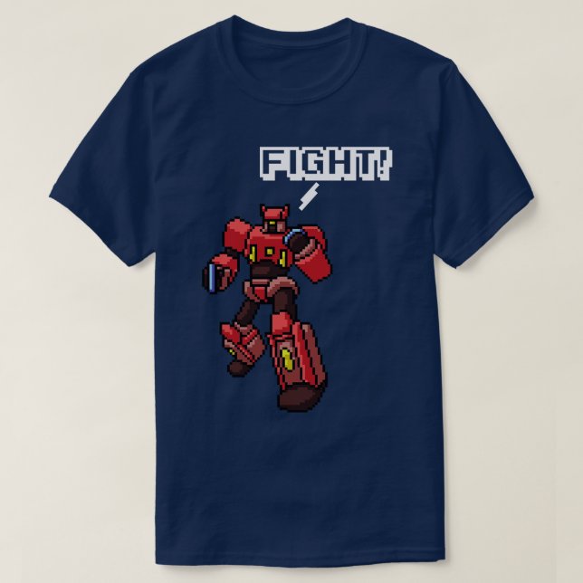 Pixel Art Robot T Shirt (Design framsida)