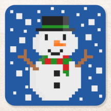 Pixel Art SNÖMAN 1