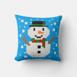 Pixel Art SNÖMANNEN Kudde