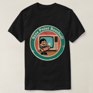 Pixel Art Spara Kassett Märke – Gaming Nostalgi T Shirt