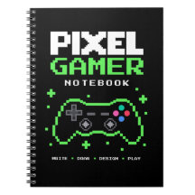 Pixel Art-spelarenotbook för barn