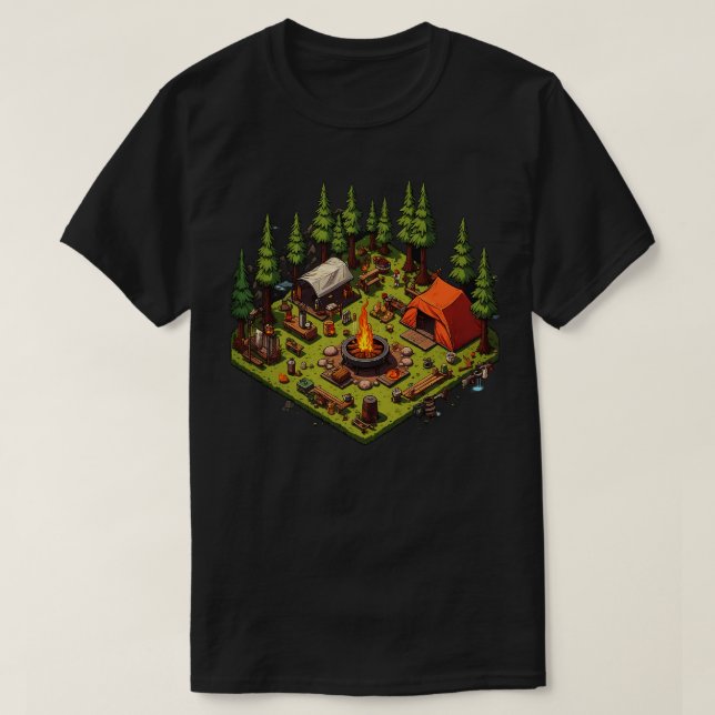 Pixel Art Stil 1 T Shirt (Design framsida)