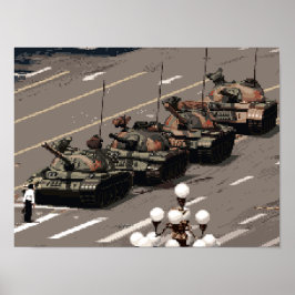 Pixel Art Tank Man (Historien i pixlar) Poster