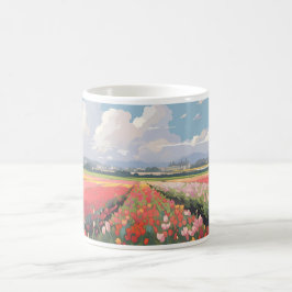 Pixel Art Tulip Agricultur Kaffemugg