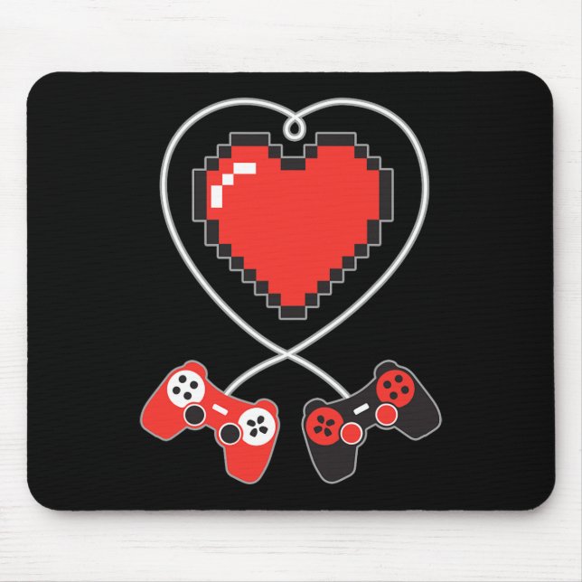 Pixel Art Video-spelstyrenhet Valentines day Gam Musmatta (Framsidan)