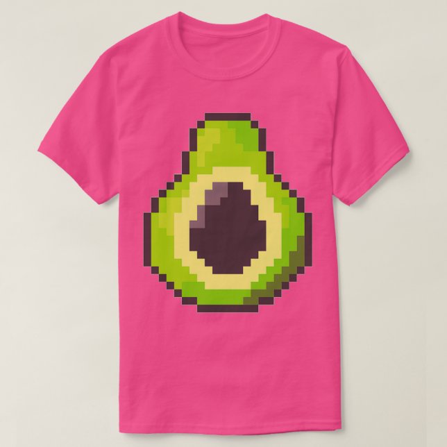 Pixel Avocado T Shirt (Design framsida)
