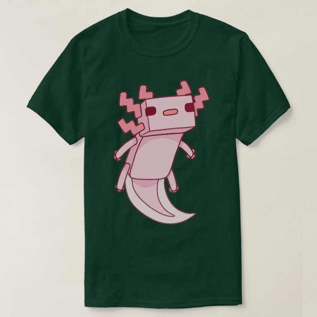 Pixel Axolotl T Shirt (Design framsida)