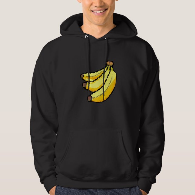 Pixel  Banan Hoodie (Framsida)