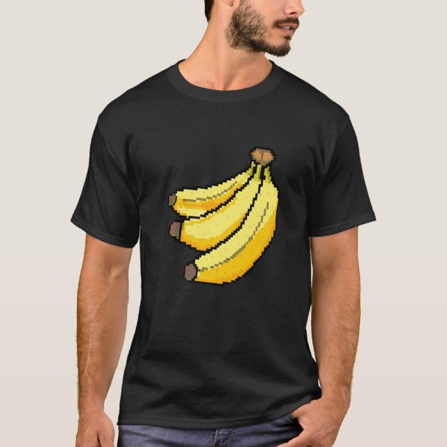 Pixel  Banana T Shirt (Framsida)