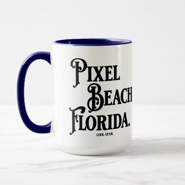 Pixel Beach Florida Mug Mugg (Vänster)