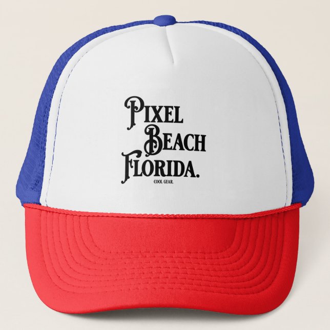 Pixel Beach Florida T-Shirt Keps (Framsida)