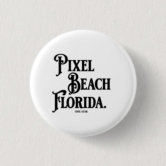 Pixel Beach Florida T-Shirt Knapp (Framsida)