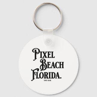 Pixel Beach Florida T-Shirt Nyckelring