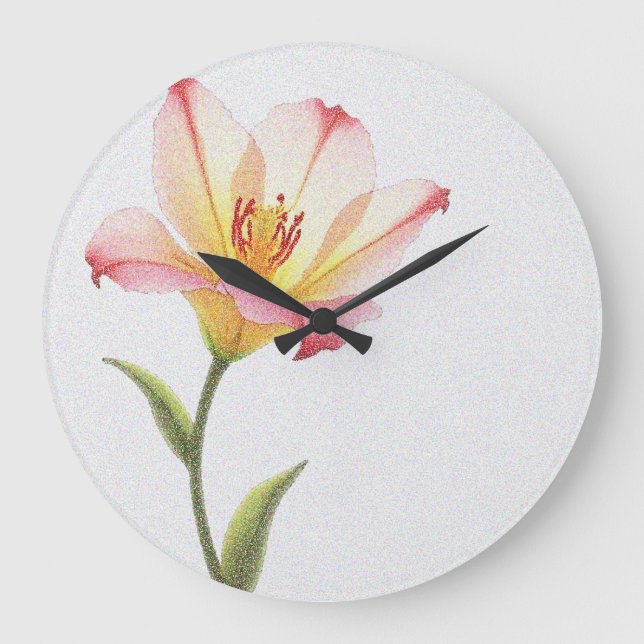 Pixel Bloom Trio Stor Klocka (Framsida)