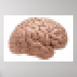 Pixel Brain Poster