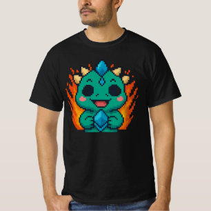 Pixel Bull-Zilla Coin – Retro 8-Bitars Kryptovalut T Shirt