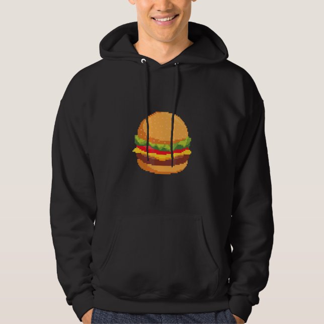 Pixel burgare hoodie (Framsida)