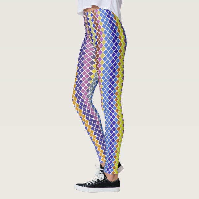 Pixel by Pixel Tiled Mönster Leggings (Vänster)
