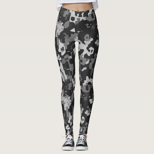 Pixel Camo Stealth Leggings (Framsida)