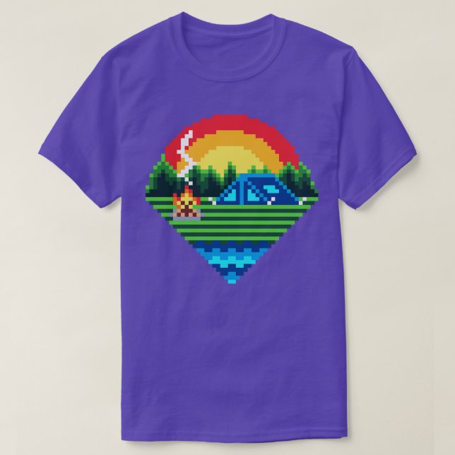 Pixel Camping T Shirt (Design framsida)
